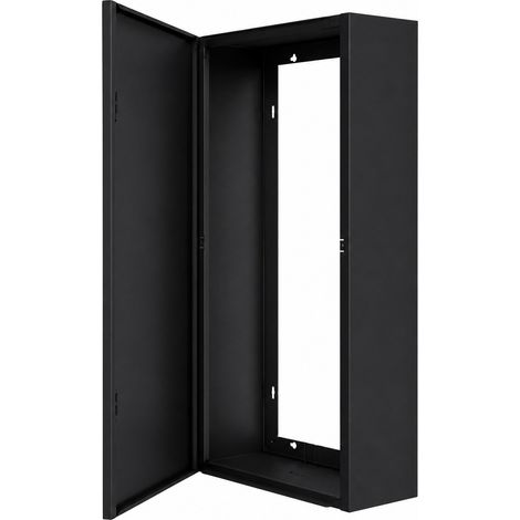 Atole – Coffret électrique nu 13 modules en acier noir – Dimensions utiles H. 480mm – Installation rapide et personnalisable – Fabrication française (1/5)
