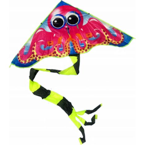 Cometa Megadidi con cola, pulpo de aventura marina, 190 cm (1/5)