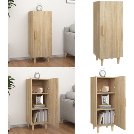 Buffet Chêne sonoma 34,5x34x90 cm Bois d'ingénierie - Buffet chêne - Buffet d'angle (1/5)