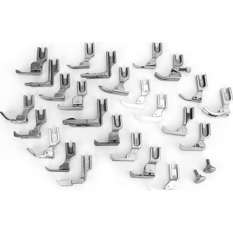 Ensemble de 25 Pieds de Biche pour Machine à Coudre Industrielle - Jeu Complet d'Accessoires de Couture (1/5)