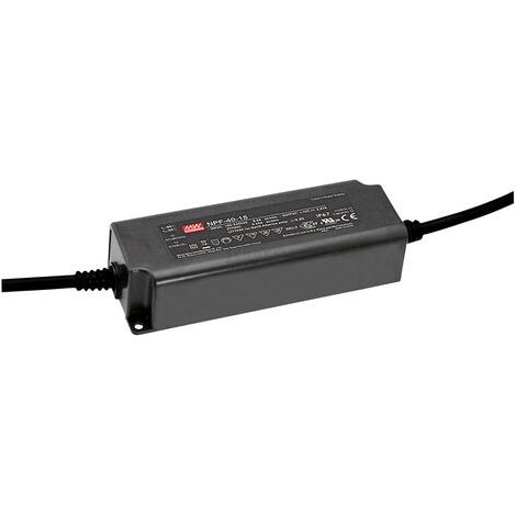 Driver LED Mean Well NPF-40-12 12 V 3.34 A Courant constant+tension constante