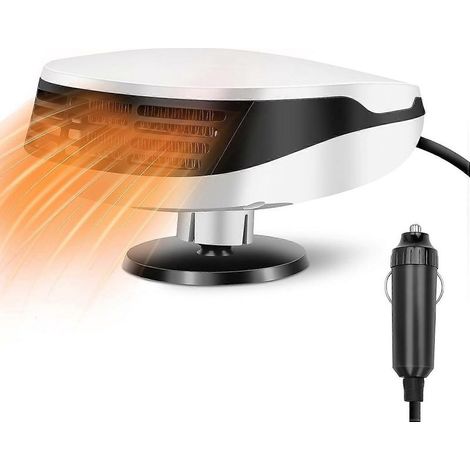 Chauffage et dégivrage portable pour voiture, 12 V, chauffage rapide, désembuage, 150 W, ventilateur de chauffage ou de refroidissement rapide, se branche sur l'allume-cigare. (1/5)