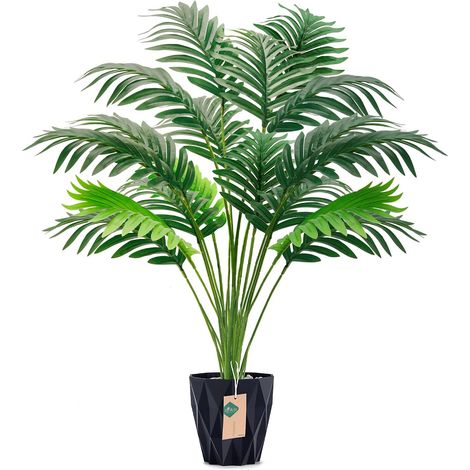 Plantes Artificielles Interieur Palmier en Pot,71cm Fausse Plante Idéal pour la Décoration de Salon, Chambre, Bureau et Jardin (1/5)