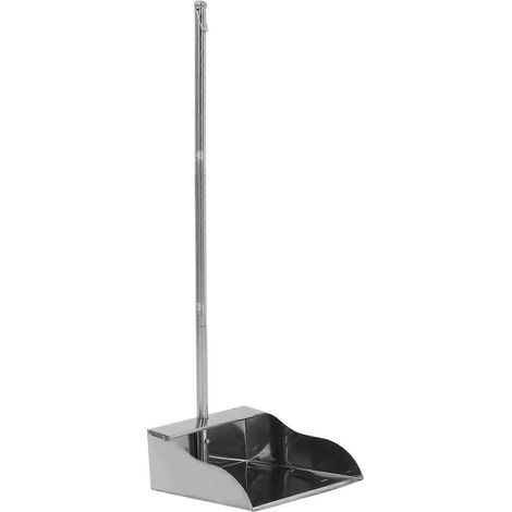Pelle à poussière en acier inoxydable pour usage intérieur, monobloc, robuste et verticale. (1/5)