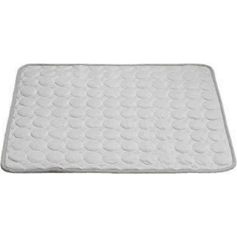 Chat d'été rafraîchissant pour chats petits/moyens/grands - Gris taille L, fournitures de refroidissement douces pour animaux. (1/4)