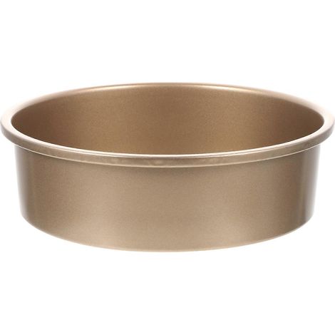 Moule à gâteau rond amovible, compatible avec la pâtisserie maison, doré, 22 x 20,5 cm, 1 pièce (1/5)