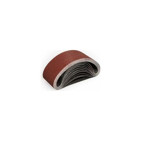 Memkey – 10er-Pack Schleifbänder 75 x 533 mm – Körnung 80 zum Schleifen von Holz und Nichteisenmetallen – Antistatisch und abwaschbar – mm-10 - Crezuo (1/4)