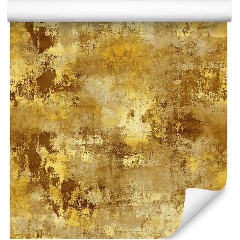 Carta da parati color oro anticato: oro, giallo e ocra per soggiorno e camera da letto, 50x1000 (1/5)