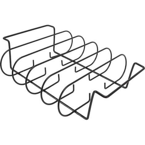 Support à Côtes, Support à Rôtir en Fer pour Fumer Et Griller, Peut Contenir Jusqu'à 4 Côtes pour Accessoires De Barbecue en Plein Air (1/5)