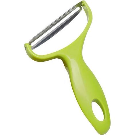 Éplucheur/râpe multifonctionnel en acier inoxydable pour fruits et légumes (1 pièce) - convient aux pommes de terre, choux, melons, etc.