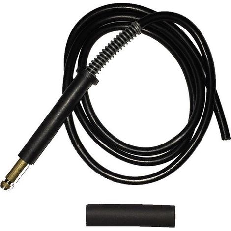 Ricambio per abbacchiatore Oliviero spinotto con 1 mt di cavo e guaina auto restringente (1/2)