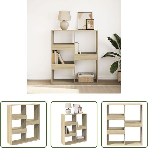 vidaXL Étagère de séparation -  Bibliothèque/Séparateur de pièce chêne sonoma 100x33x115 cm (1/5)
