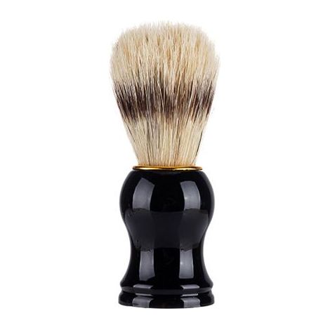 Blaireau de rasage 100 % pur blaireau, blaireau fait à la main en poils de blaireau pour hommes avec manche bleu(1 pièce) (1/5)