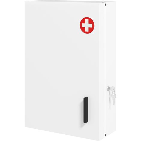 Armoire à pharmacie verrouillable à 6 étagères pour la cuisine ou le couloir