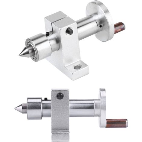 Für Mini-Drehmaschinen: Doppellager-Mitlaufspitze, drehbare Spitze, DIY-Teile (1/5)