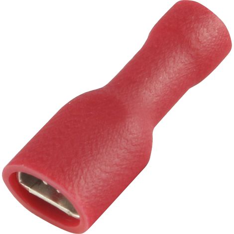 Cosse faston RS PRO, 0,5 1,5 mm2, 22 16 AWG, Isolé, Rouge