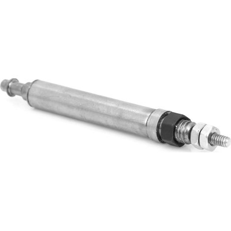 Vérin pneumatique miniature à tige filetée mâle, simple effet, en acier inoxydable, type aiguille, modèle 2, pour air comprimé compact. (1/5)