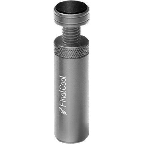 Support magnétique pour carte graphique, antidérapant et réglable, en aluminium, 8,5 cm, argent.