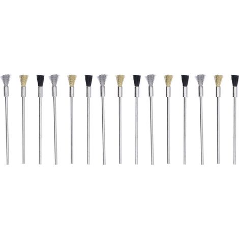 Lot de 15 brosses métalliques 100mm acier nylon laiton pour décapage ébavurage et poussière (1/5)