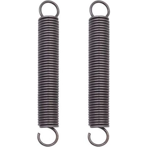 Ressorts de traction en acier inoxydable – Lot de 2 ressorts double crochet 18mm – Longueur 150mm – Résistant à la corrosion (1/5)