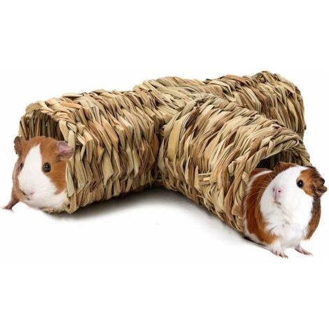 Hamster Grass Tunnel Toy Guinea Pig Tunnel and Tube Toy for Rats, Syrian Hamsters, Ferrets, Guinea Pigs, Chinchilla Hedgehogs and Rabbits (1 Piece) (1/4)