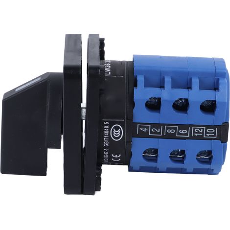 Commutateur sélecteur rotatif universel 3 positions bascule 380V moteur horaire antihoraire inverseur plastique (1/5)