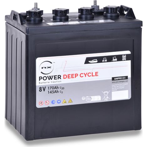 NX - Batterie traction NX Power Deep Cycle 8V 170Ah EHPT (1/3)