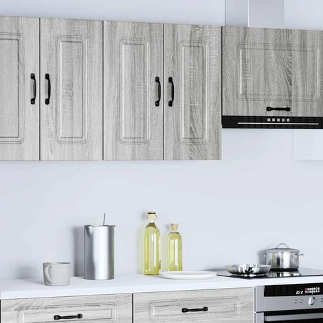 vidaXL Kitchen Wall Cabinet "Kalmar" Grey Sonoma Engineered Wood (1/5)