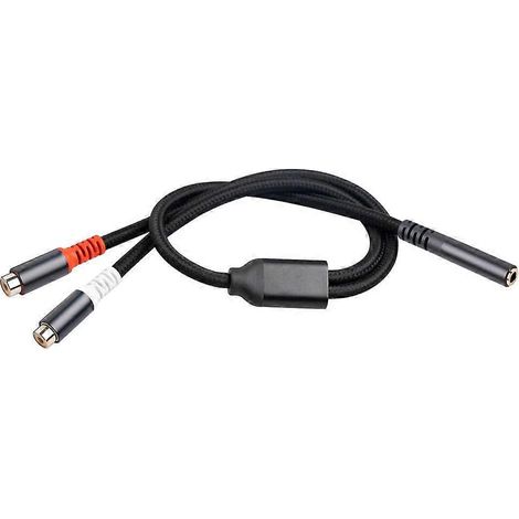 3,5-mm-Klinkenbuchse auf 2 Cinch-Buchsen Stereo-Musikkabel Y-Adapterkabel für MP3-Tablet (1/4)