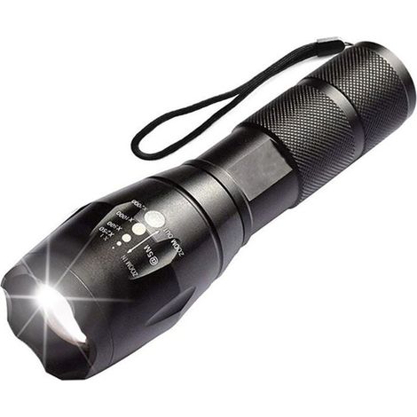 Lot de lampes de poche LED haute puissance avec piles rechargeables 18650, lampe de poche tactique avec chargeur USB-LIAIKI (1/5)