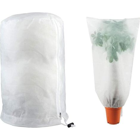 Housse de Protection pour Plante, Housses Hivernage Jardin Plante Fruits Protection Sac protège du Froid Vos végétaux Ajustable avec Cordon de Serrage à Glissière, 1.2 x 1.8M (1/5)