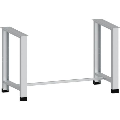 PROVOST - Structure fixe pour établi Onelys en métal - Gris ardoise (RAL 7035) - Dimensions : 150 x 75 x 85,5 cm