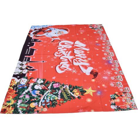 Tapis mural motif Père Noël en fibre polyester, décoration pour chambre, dortoir ou fête, 150x150 cm