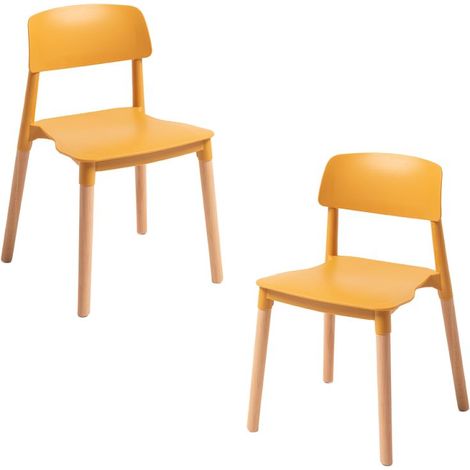 Packs Sillas Comedor - Pack 2 Sillas Estin - Mostaza (1/5)