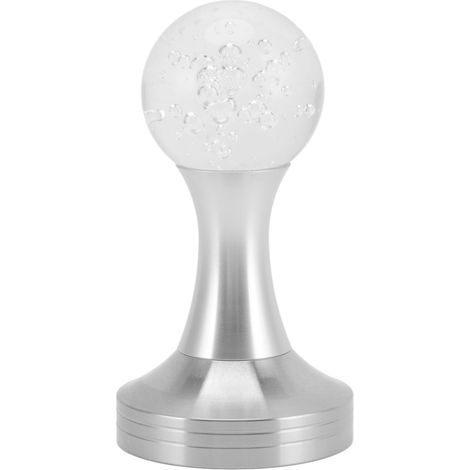 Pilon à café en acier inoxydable base argentée, presse à espresso 51mm/2.0 pouces, tasseur professionnel pour cuisine et café.