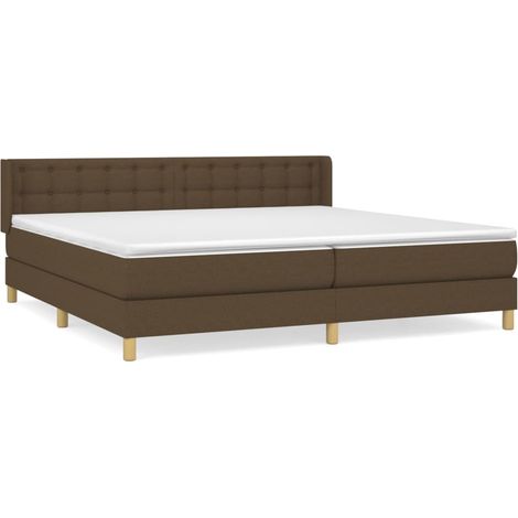 Maison Exclusive - Boxspringbett mit Matratze Dunkelbraun 160x200 (1/5)