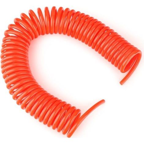 1 pièce 8 x 5mm Recoil Tuyau pneumatique, 15M Tuyau rouge à ressort spiralé, Outils pneumatiques (1/5)