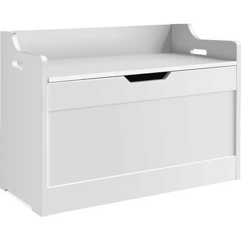 Storage Ottoman Chest Toy Box Bedding Blanket Box Large Wooden Stool Bench Shelf (1/5)
