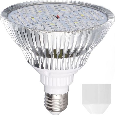 Bulb of lamp of cultivation LED E27 to low energy consumption, spectrum complete, low generation of heat, bulb of lamp of growth of plants LED 85-265 V 80 W, 120 beads (1/5)