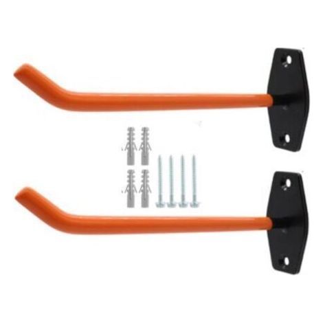 Lot de 2 supports de pneu à encre pour support de rangement mural 26 cm Grands crochets de garage pour organiser garages, roues de pneus, échelles et plus encore (1/4)