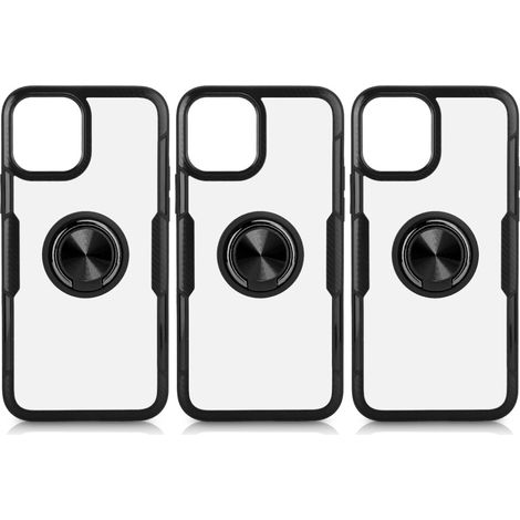 Una custodia protettiva trasparente che non ingiallisce per iPhone 16 Pro Max con anello di supporto magnetico. Resistente ai graffi, agli urti e dal design ultrasottile per una comoda visualizzazione (1/2)