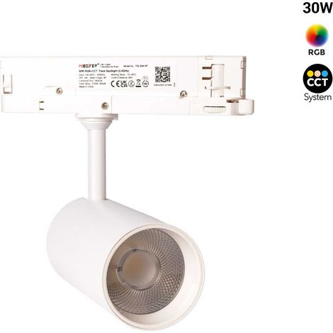 Foco Carril Trifásico LED RGB + CCT - 30W - Mi Light - Blanco Zumtobel (1/5)