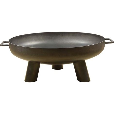 Brasero rond - L 60 x l 67,7 x H 24 cm - Acier - Livraison gratuite (1/5)
