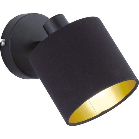 Trio Tommy lámpara plafón negro diseño minimalista