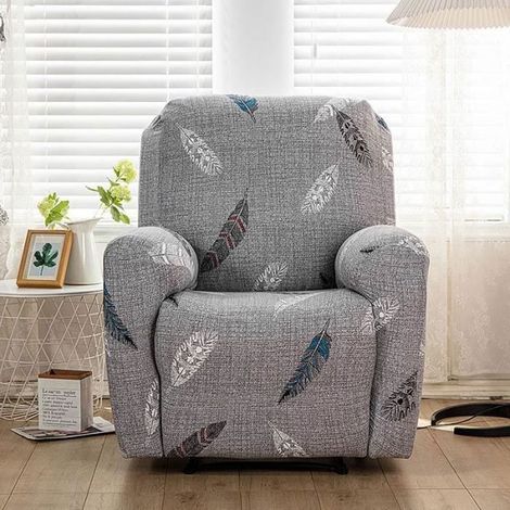 Housse de Fauteuil Extensible 1 Place Housse de Fauteuil Inclinable Electrique Protecteur pour Fauteuil InclinableL (1/4)