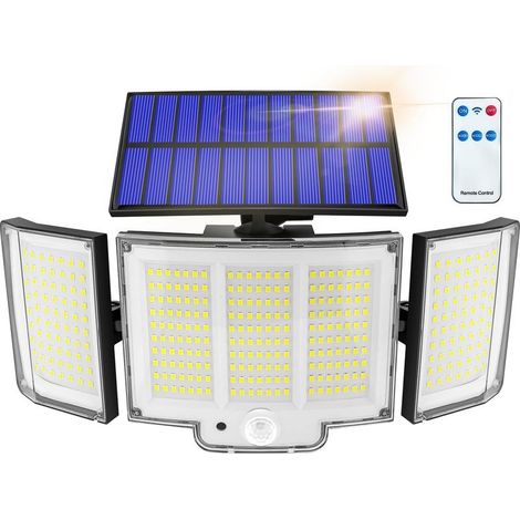 Lampe Solaire Exterieur 1 Unité 1500lm Ip65 Capteur 270° 3 Modes Luminaire Exterieur Solaire Lampe Solaire Exterieur Puissante Éclairage Extérieur Solaire Puissant Lumière Solaire Extérieure (1/5)
