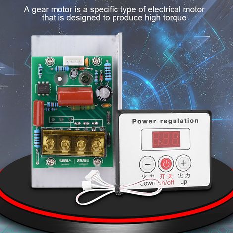 Régulateur de tension numérique 6000W à thyristors, variateur de vitesse et thermostat, 220V AC (1/5)