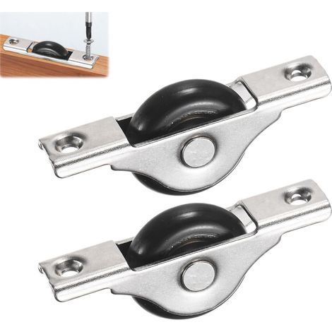 pièces - Roulette pour porte et fenêtre - Roulette pour porte moustiquaire - Roulette en nylon pour porte coulissante - Roue pour porte coulissante - Roulette pour porte-fenêtre (1/5)