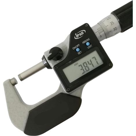 Micromètre Micromètre numérique IP65 résistant à l'huile 0-25 mm 0,001 mm Norme DIN Qualité industrielle 25-50 mm 50-75 mm 75-100 mm(483-104 75-100mm) (1/5)