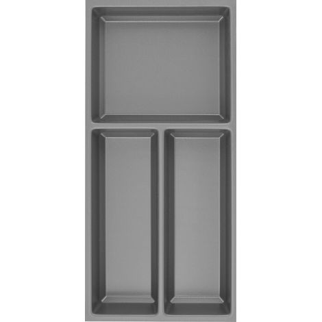 Agoform Besteckeinsatz Sky 550/30 Besteckkasten aus Kunststoff schiefergrau genarbt